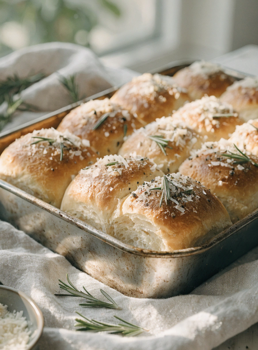 parmesan rosemary dinner rolls